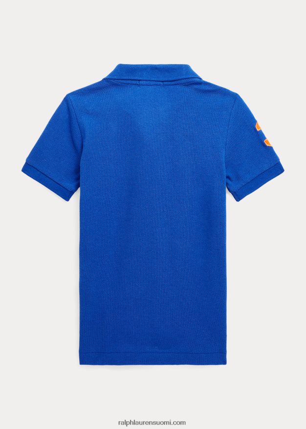 Ralph Lauren lapset iso poni puuvillaverkkopaita 0Z24ZR6488 safiiritähti multi