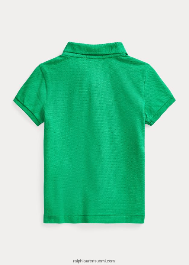 Ralph Lauren lapset joustava puuvillaverkkopaita 0Z24ZR6789 varsi vihreä