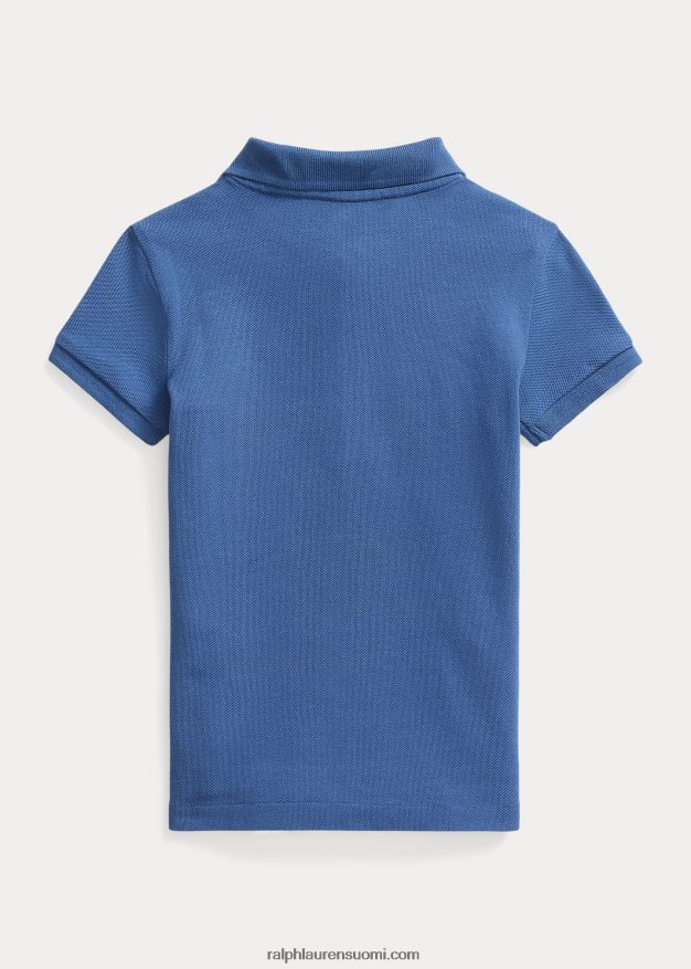 Ralph Lauren lapset joustava puuvillaverkkopaita 0Z24ZR6792 yölaivasto/chilipippuri
