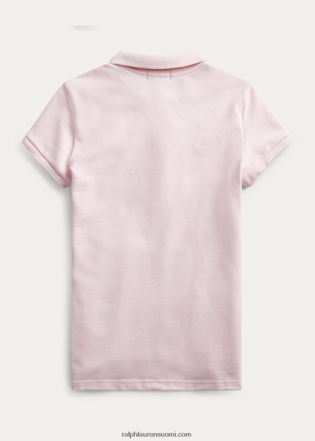 Ralph Lauren lapset joustava puuvillaverkkopaita 0Z24ZR7040 vaaleanpunainen