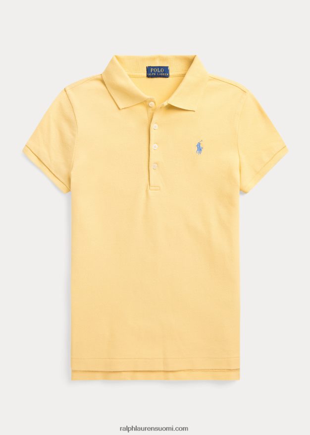 Ralph Lauren lapset joustava puuvillaverkkopaita 0Z24ZR7046 maissin keltainen