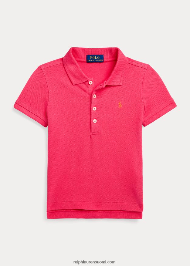 Ralph Lauren lapset joustava puuvillaverkkopaita 0Z24ZR9937 eloisa pinkki