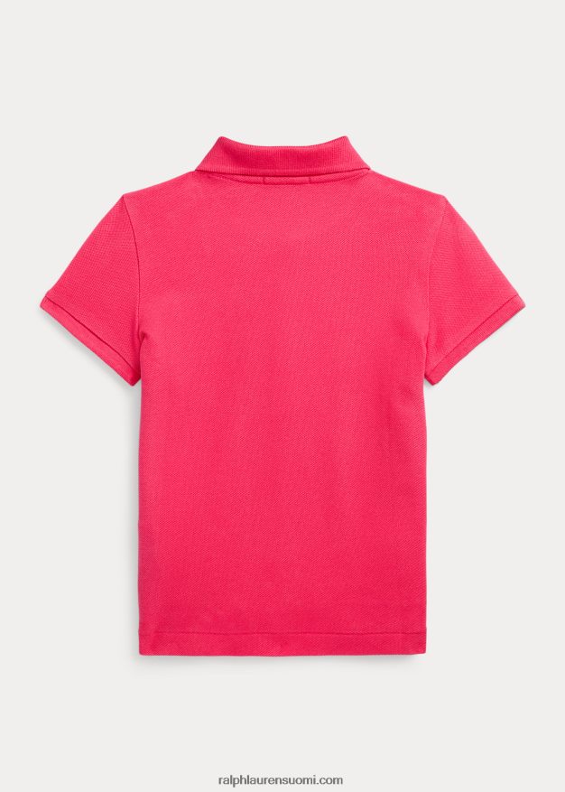 Ralph Lauren lapset joustava puuvillaverkkopaita 0Z24ZR9937 eloisa pinkki