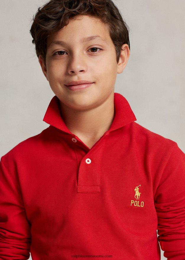 Ralph Lauren lapset kuun uudenvuoden pitkähihainen poolopaita 0Z24ZR6574 Rl 2000 punainen
