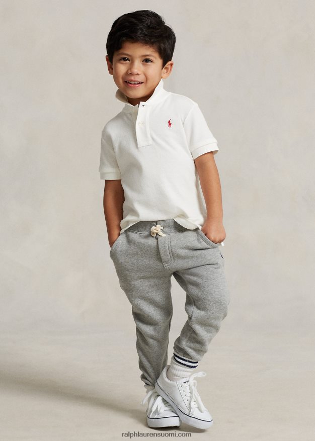 Ralph Lauren lapset kuun uudenvuoden puuvillaverkkopoolopaita 0Z24ZR6438 nevis