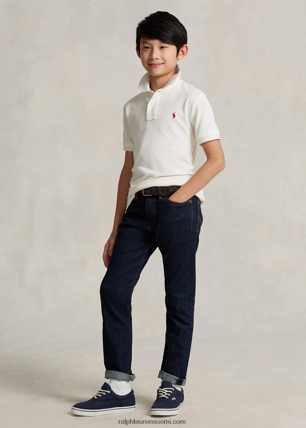 Ralph Lauren lapset kuun uudenvuoden puuvillaverkkopoolopaita 0Z24ZR6571 nevis