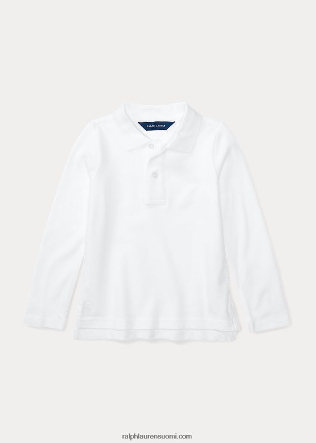 Ralph Lauren lapset pitkähihainen yhtenäinen poolo 0Z24ZR6951 valkoinen
