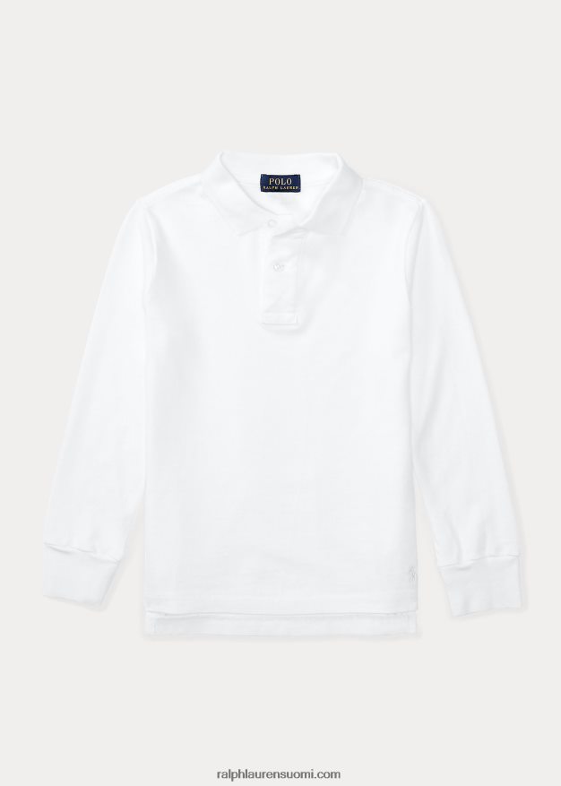 Ralph Lauren lapset pitkähihainen yhtenäinen poolopaita 0Z24ZR5853 valkoinen