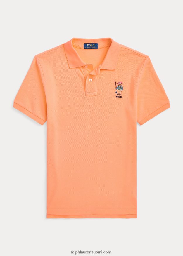 Ralph Lauren lapset poolo bear puuvillaverkkopaita 0Z24ZR6106 reilu oranssi