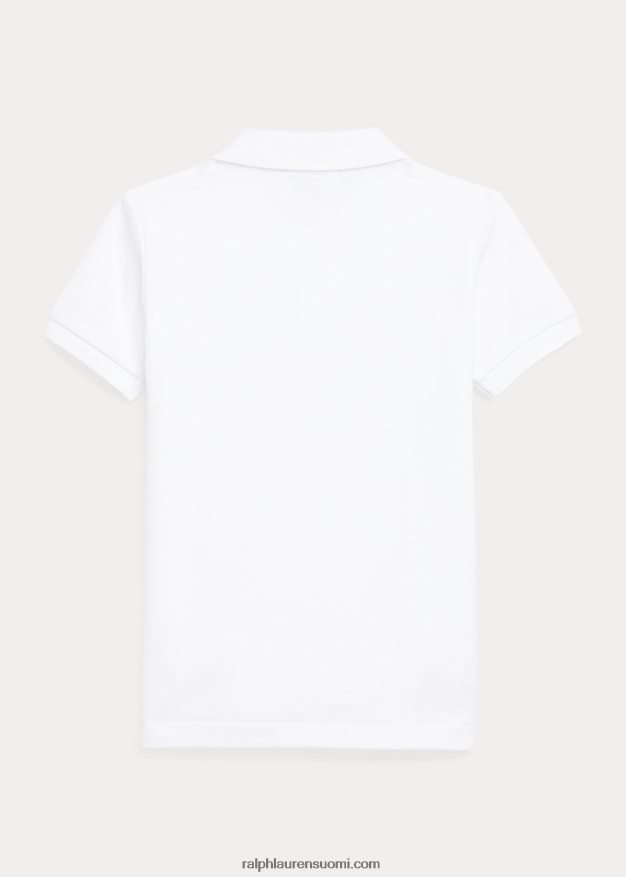Ralph Lauren lapset poolo bear puuvillaverkkopaita 0Z24ZR6500 valkoinen