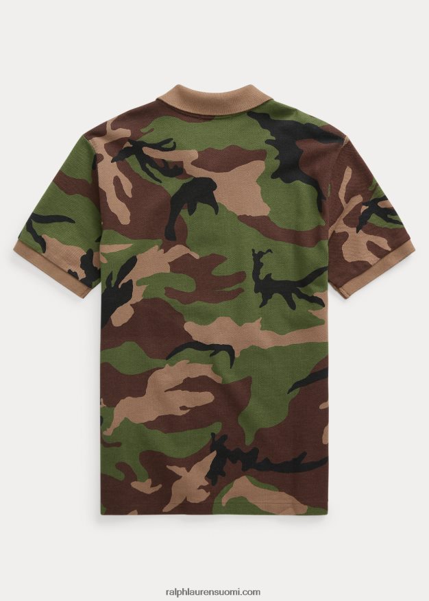 Ralph Lauren lapset puuvillaverkkopaita 0Z24ZR6225 ylimääräinen camo