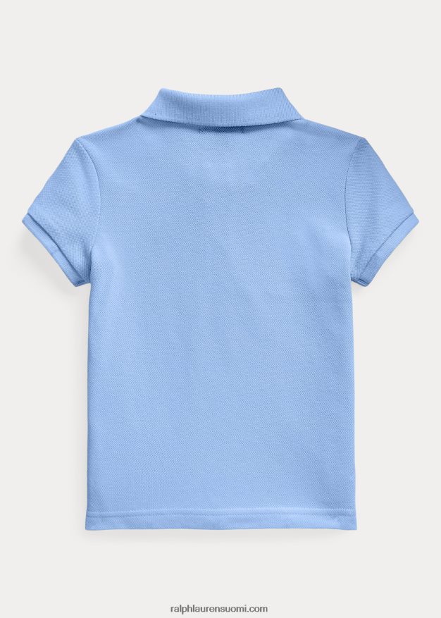 Ralph Lauren lapset puuvillaverkkopaita 0Z24ZR6738 satamasaaren sininen