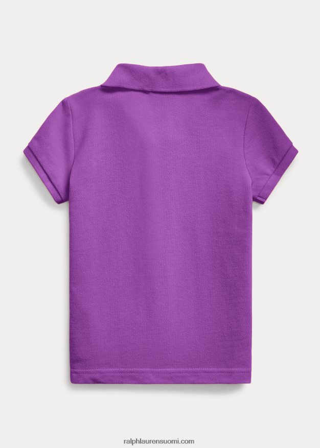 Ralph Lauren lapset puuvillaverkkopaita 0Z24ZR6739 paloma violetti