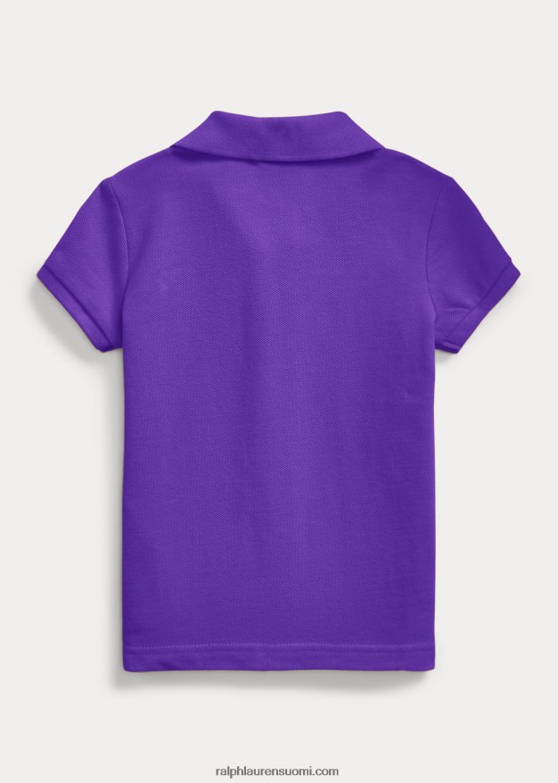 Ralph Lauren lapset puuvillaverkkopaita 0Z24ZR6740 chalet violetti