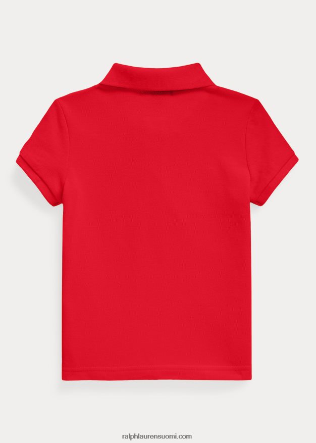 Ralph Lauren lapset puuvillaverkkopaita 0Z24ZR6741 Rl 2000 punainen