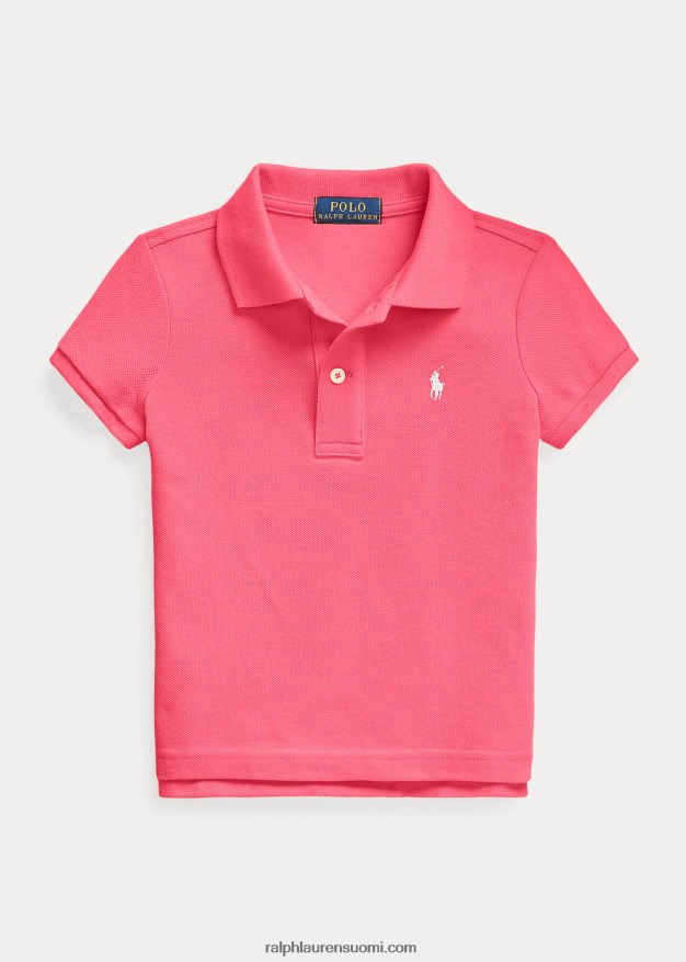 Ralph Lauren lapset puuvillaverkkopaita 0Z24ZR6742 kuuma pinkki
