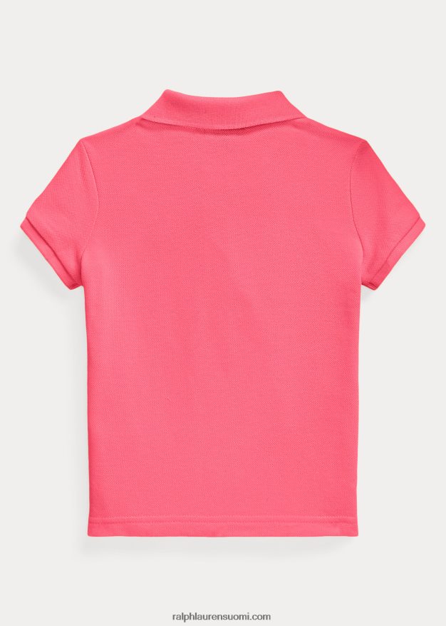 Ralph Lauren lapset puuvillaverkkopaita 0Z24ZR6742 kuuma pinkki