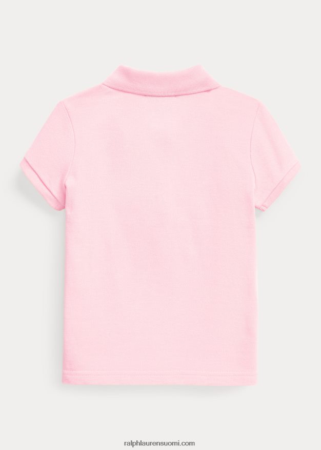 Ralph Lauren lapset puuvillaverkkopaita 0Z24ZR6743 karmelin pinkki