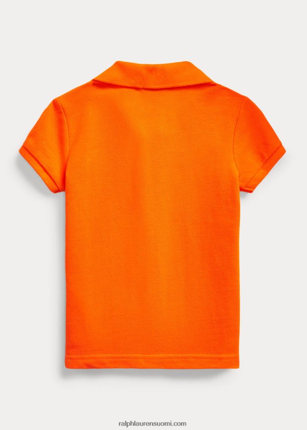 Ralph Lauren lapset puuvillaverkkopaita 0Z24ZR6744 purjehtiva oranssi