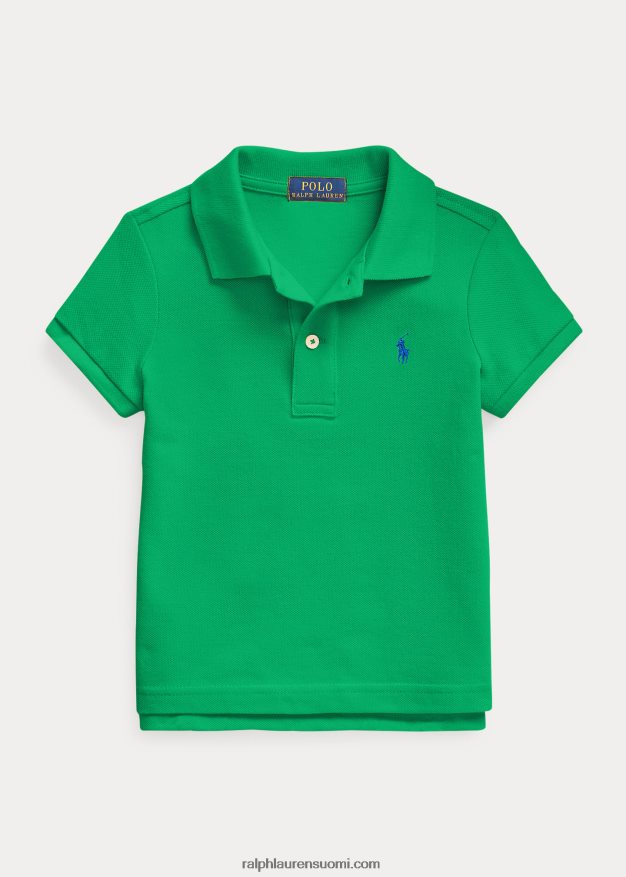 Ralph Lauren lapset puuvillaverkkopaita 0Z24ZR6748 biljardi-