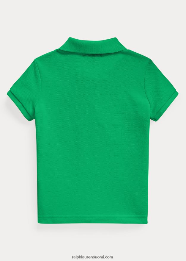 Ralph Lauren lapset puuvillaverkkopaita 0Z24ZR6748 biljardi-