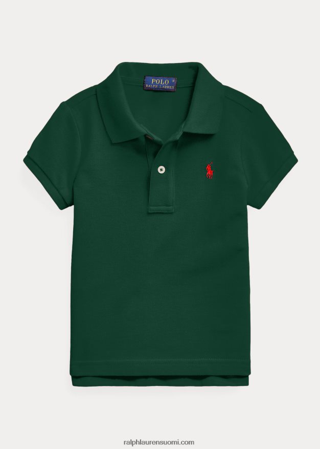 Ralph Lauren lapset puuvillaverkkopaita 0Z24ZR6749 college vihreä kanerva
