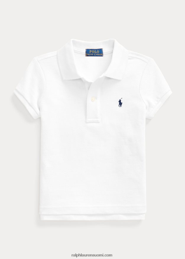 Ralph Lauren lapset puuvillaverkkopaita 0Z24ZR6751 valkoinen