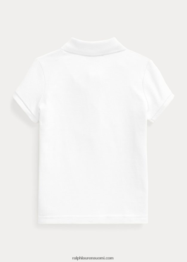 Ralph Lauren lapset puuvillaverkkopaita 0Z24ZR6751 valkoinen