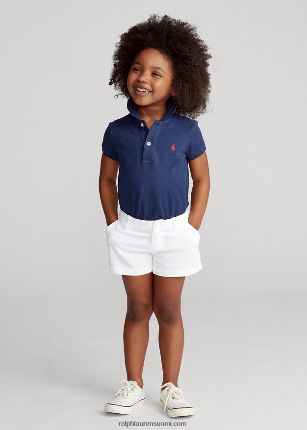 Ralph Lauren lapset puuvillaverkkopaita 0Z24ZR6752 newportin laivasto