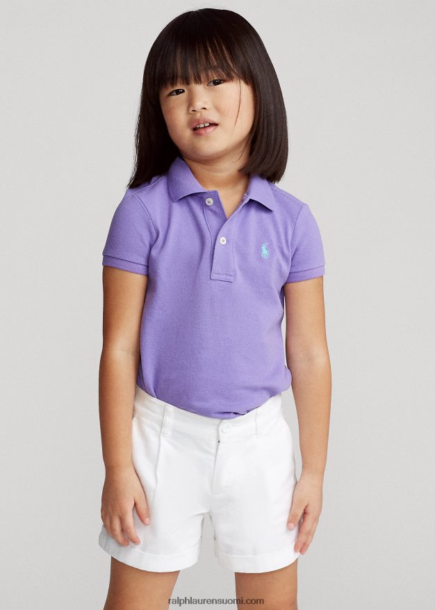 Ralph Lauren lapset puuvillaverkkopaita 0Z24ZR6753 kaktuksen violetti