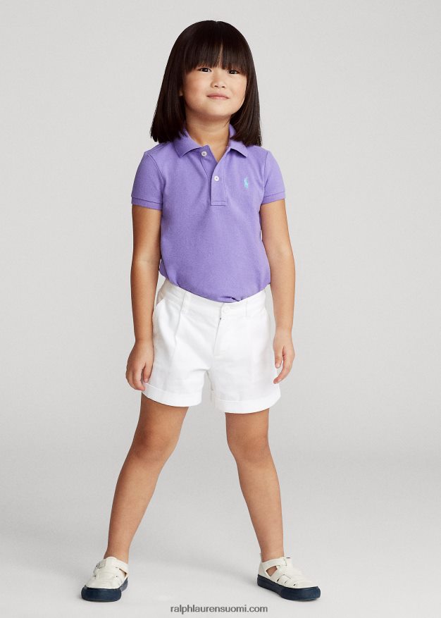 Ralph Lauren lapset puuvillaverkkopaita 0Z24ZR6753 kaktuksen violetti