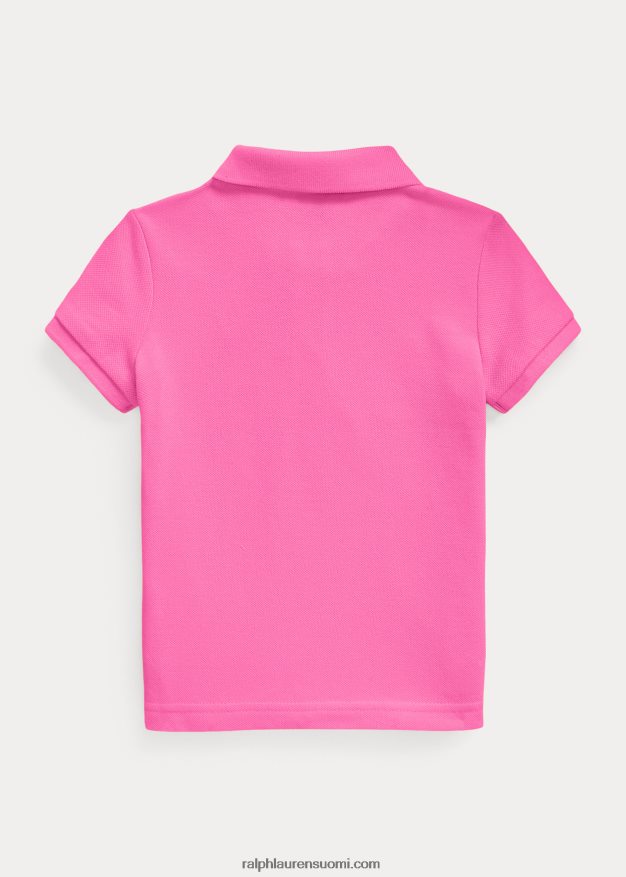 Ralph Lauren lapset puuvillaverkkopaita 0Z24ZR6755 dalia pinkki