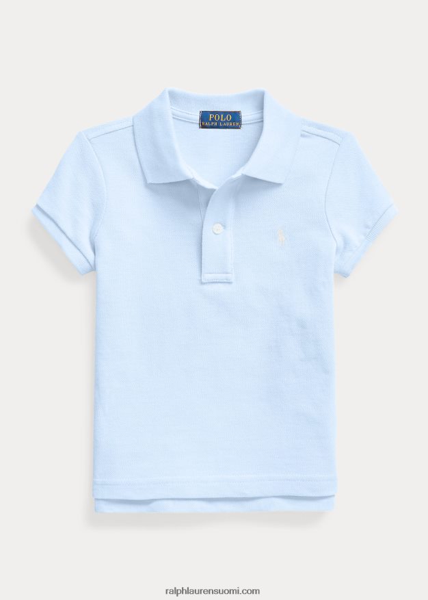 Ralph Lauren lapset puuvillaverkkopaita 0Z24ZR6756 toimiston sininen