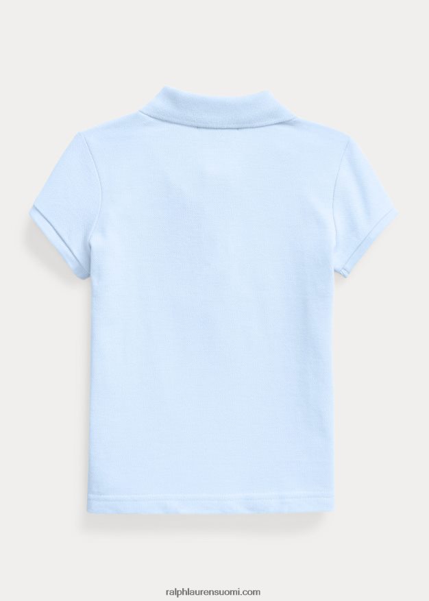 Ralph Lauren lapset puuvillaverkkopaita 0Z24ZR6756 toimiston sininen