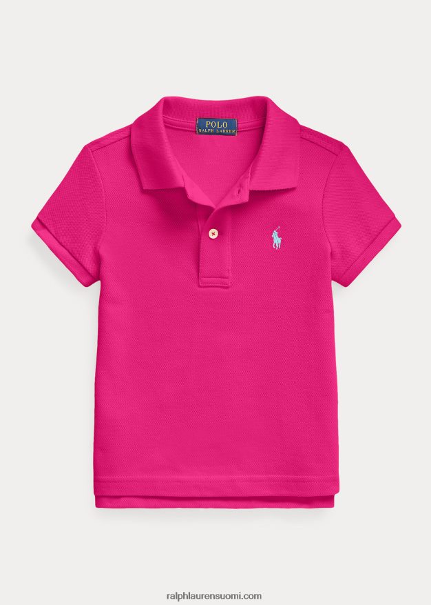 Ralph Lauren lapset puuvillaverkkopaita 0Z24ZR6757 vaaleanpunainen taivas