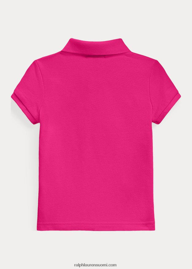 Ralph Lauren lapset puuvillaverkkopaita 0Z24ZR6757 vaaleanpunainen taivas