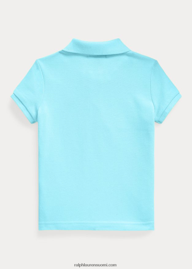 Ralph Lauren lapset puuvillaverkkopaita 0Z24ZR6758 turkoosi nova