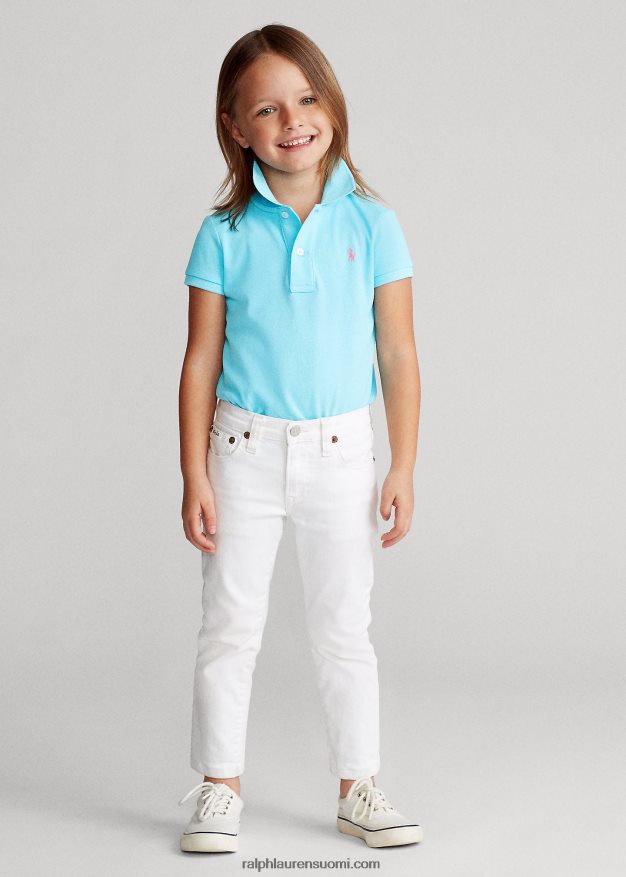 Ralph Lauren lapset puuvillaverkkopaita 0Z24ZR6758 turkoosi nova