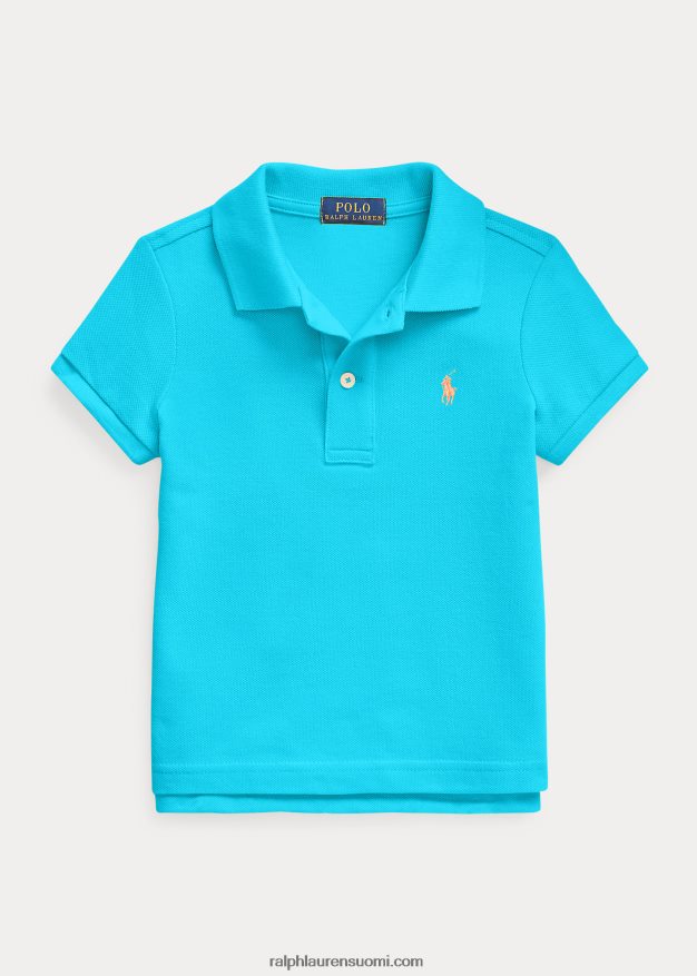Ralph Lauren lapset puuvillaverkkopaita 0Z24ZR6761 poukaman sininen