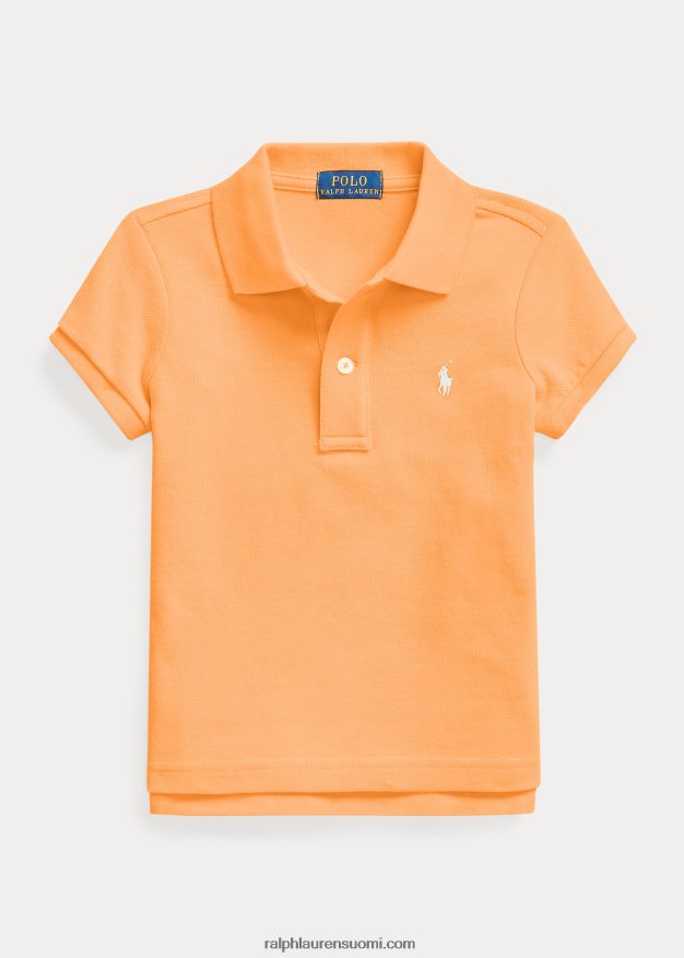 Ralph Lauren lapset puuvillaverkkopaita 0Z24ZR6762 key west oranssi