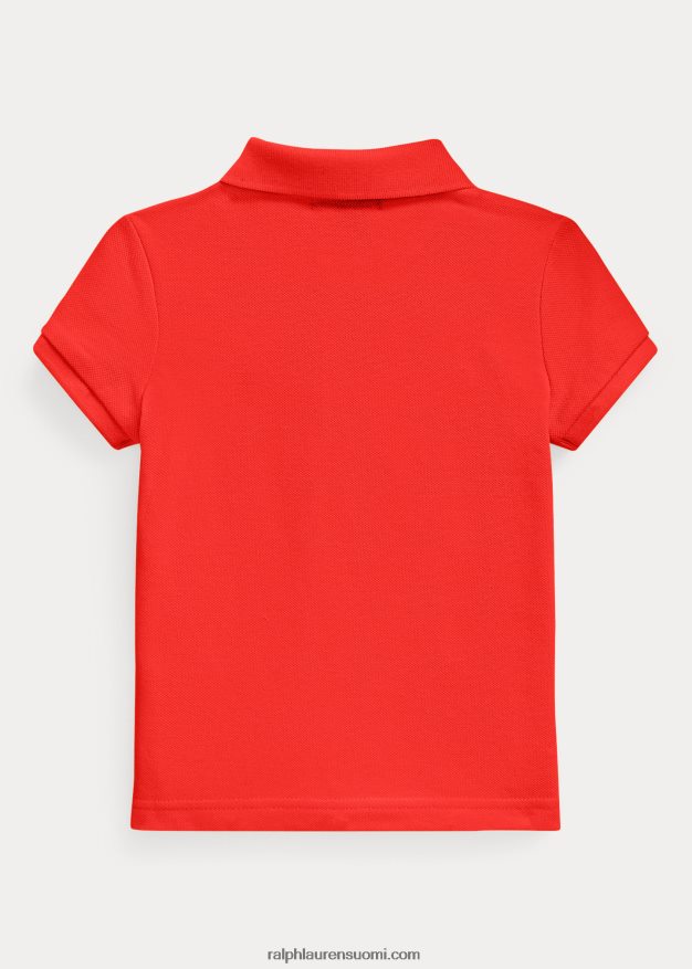 Ralph Lauren lapset puuvillaverkkopaita 0Z24ZR6766 terälehti ruusu