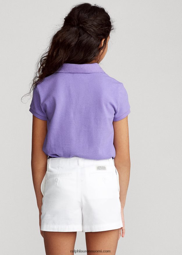 Ralph Lauren lapset puuvillaverkkopaita 0Z24ZR6978 kaktuksen violetti