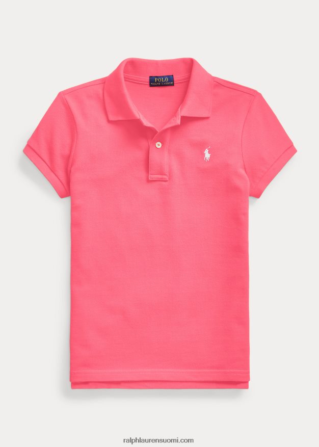 Ralph Lauren lapset puuvillaverkkopaita 0Z24ZR6981 kuuma pinkki