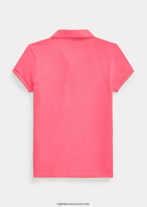 Ralph Lauren lapset puuvillaverkkopaita 0Z24ZR6981 kuuma pinkki