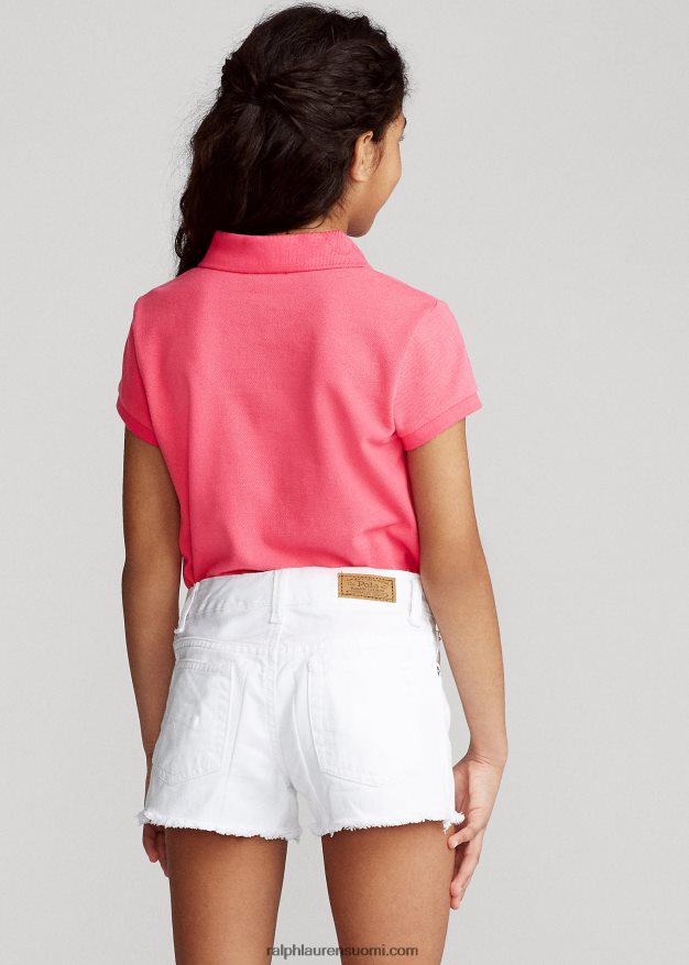 Ralph Lauren lapset puuvillaverkkopaita 0Z24ZR6981 kuuma pinkki