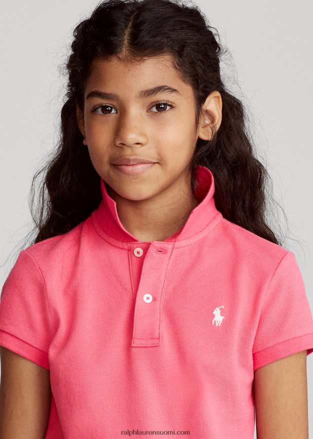 Ralph Lauren lapset puuvillaverkkopaita 0Z24ZR6981 kuuma pinkki