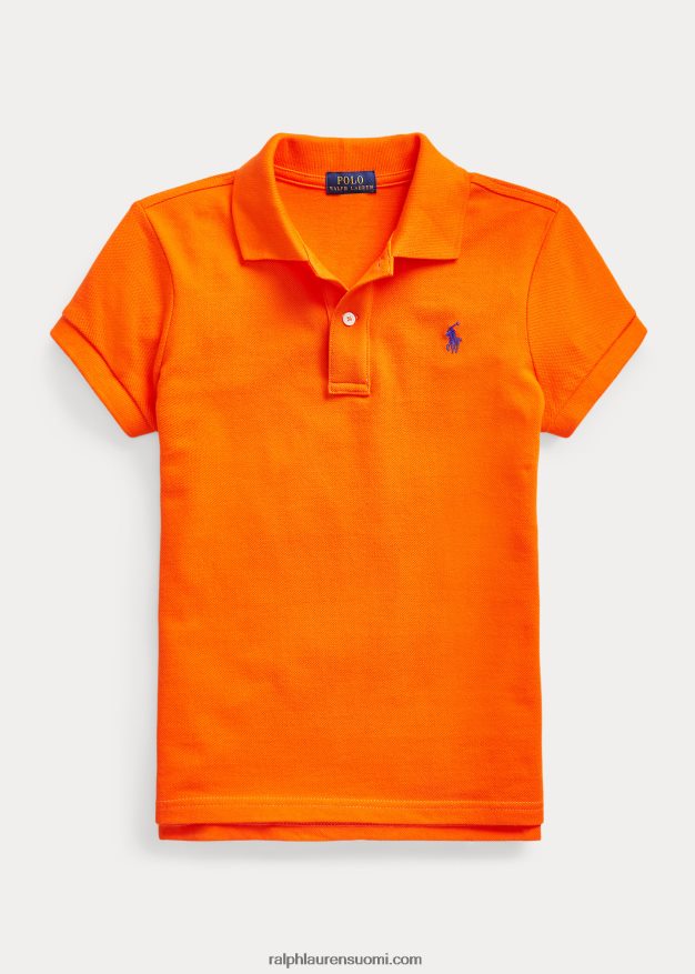 Ralph Lauren lapset puuvillaverkkopaita 0Z24ZR6984 purjehtiva oranssi