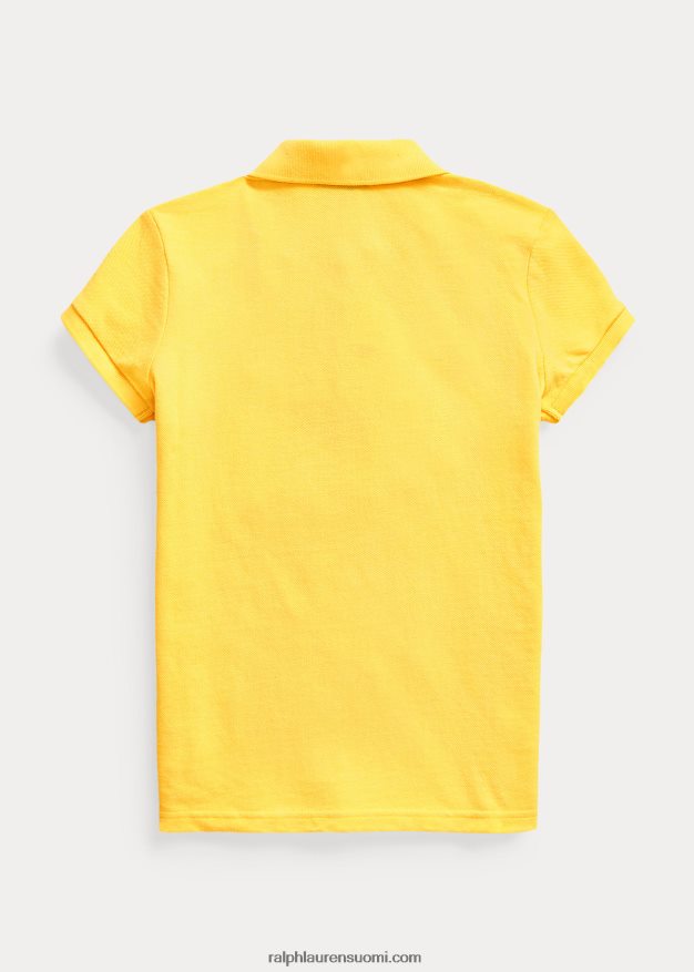 Ralph Lauren lapset puuvillaverkkopaita 0Z24ZR6985 keltaevä