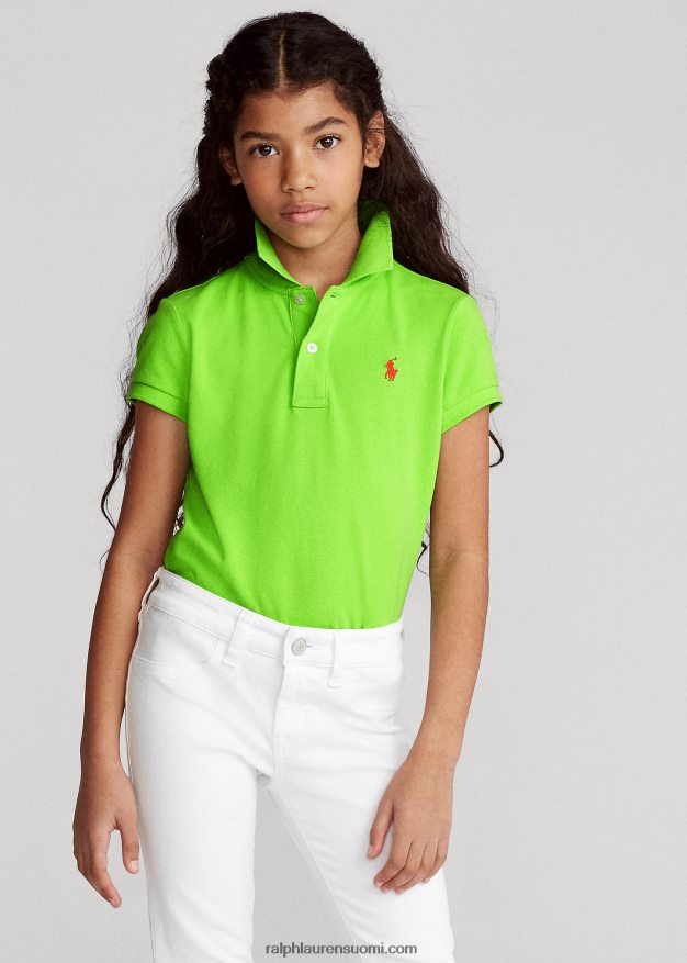 Ralph Lauren lapset puuvillaverkkopaita 0Z24ZR6988 kiivi lime