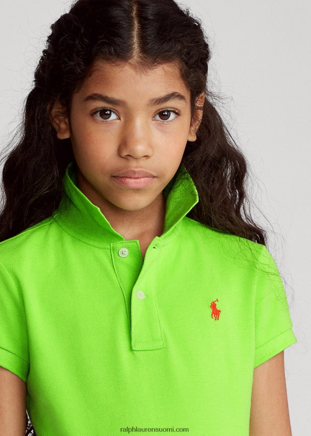 Ralph Lauren lapset puuvillaverkkopaita 0Z24ZR6988 kiivi lime